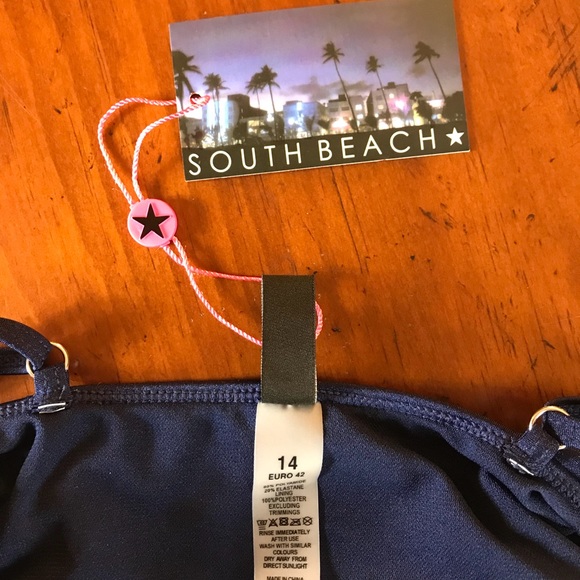 South Beach Swimsuits Navy Blue One Piece Swimsuit - Picture 5 of 5